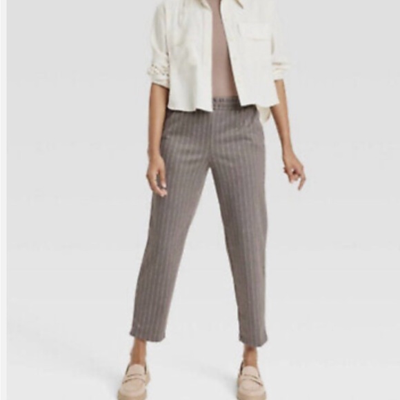 XS A New Day High Rise Tapered Knit Pants Soft Stretch Pants Elastic Waist X Sma - Picture 1 of 10